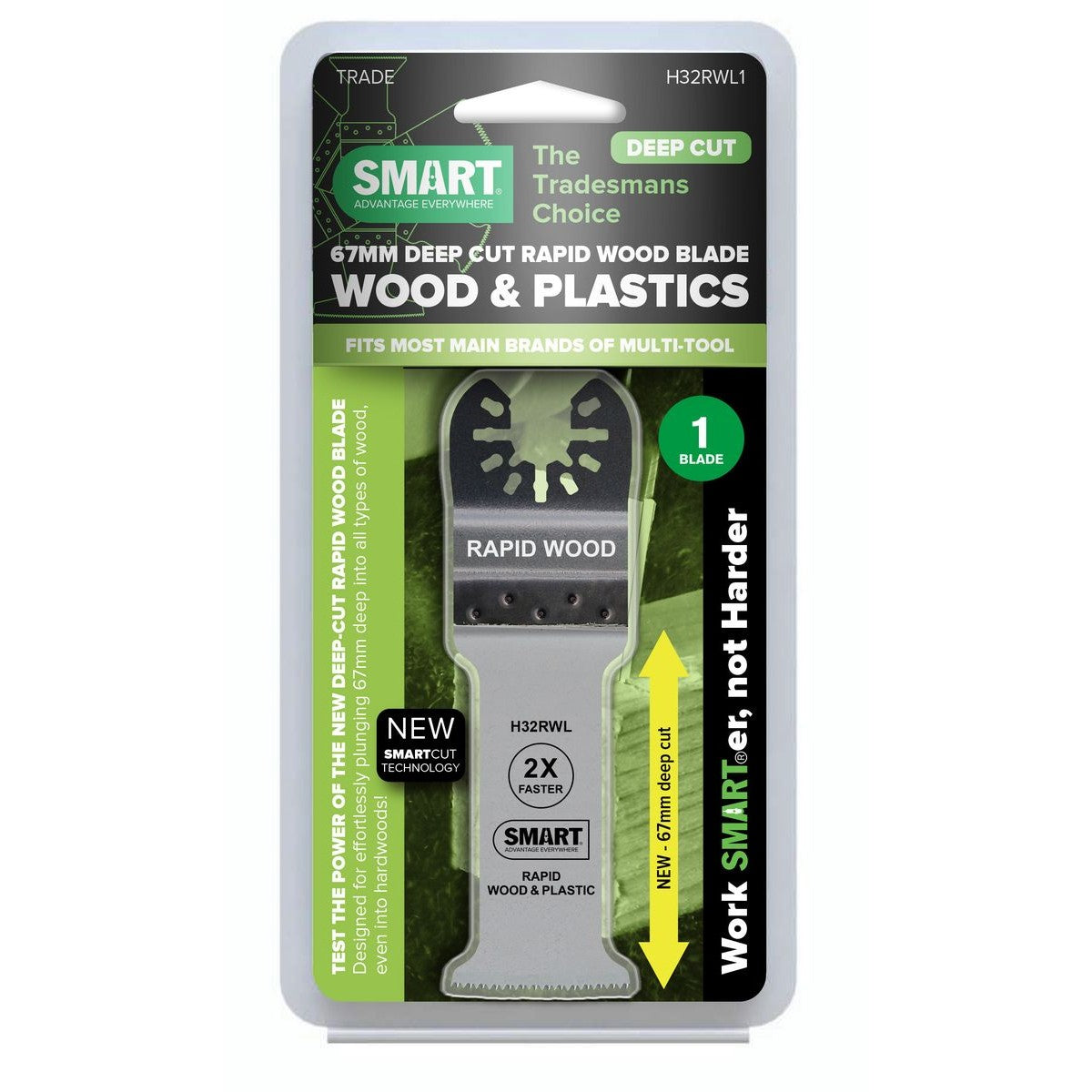 SMART 32mm Deep-Cut Rapid Wood Blade H32RWL1