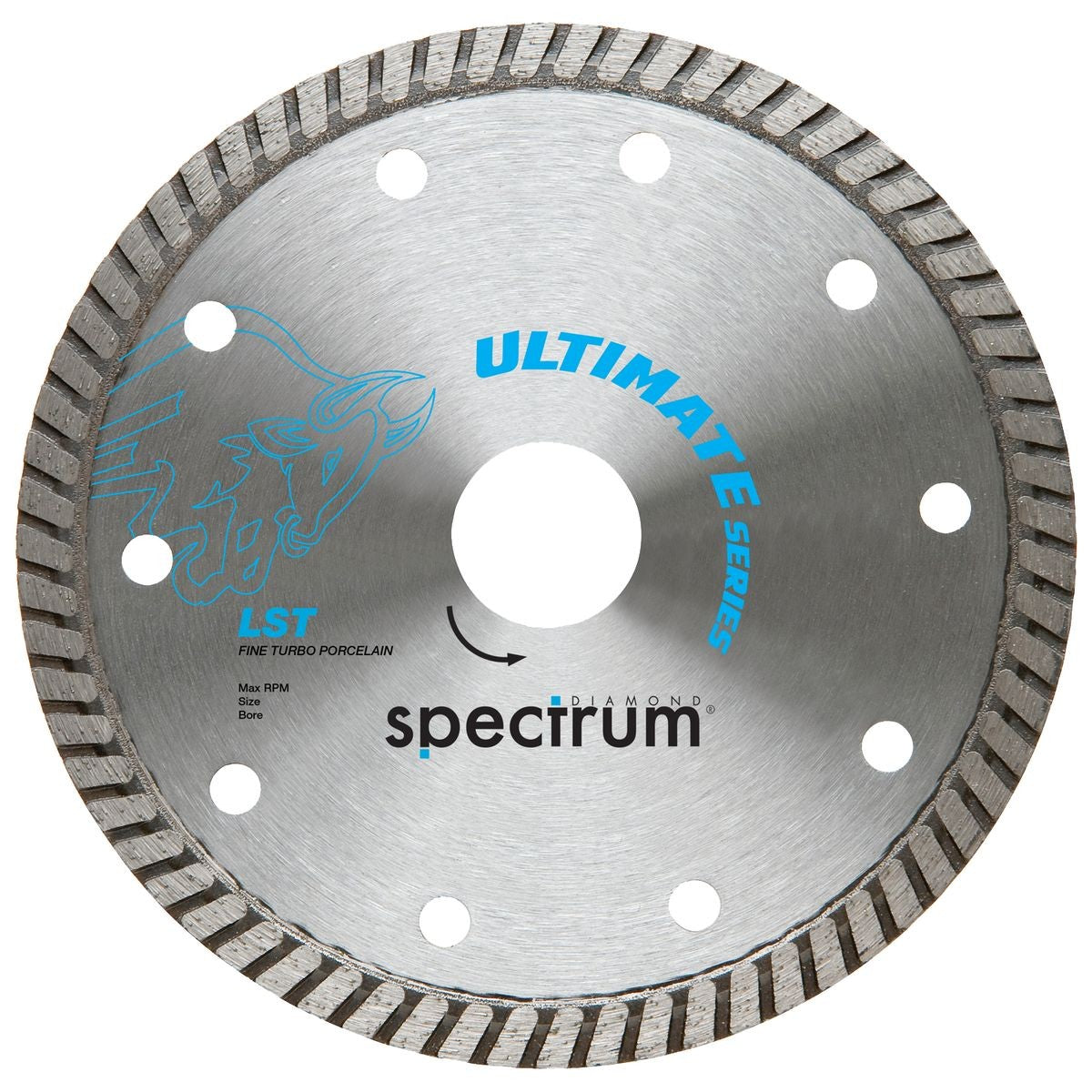 OX Pro Thin Turbo Dia Blade - Porcelain - 230/25.4/22.23mm LST230/25/22