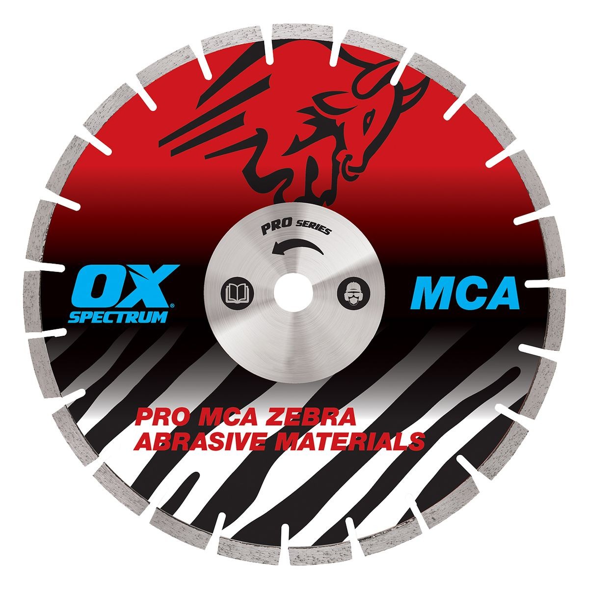 OX Pro Zebra Dia Blade - Abrasive - 350/20mm MCA350/20