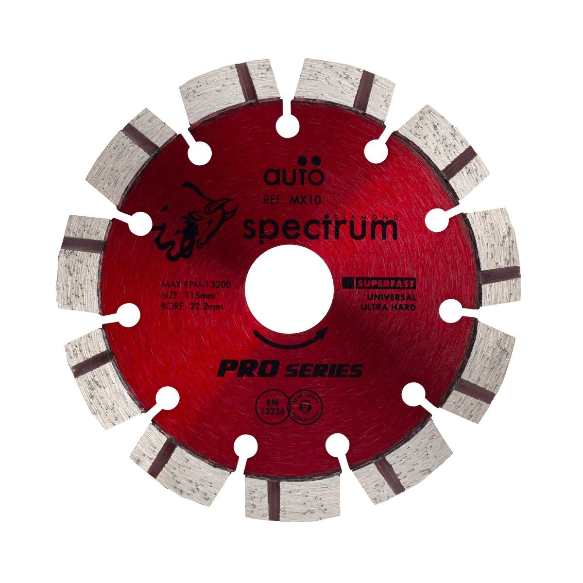 OX Pro Laser Turbo Universal Diamond Blade - 115/22mm MX10-115/22