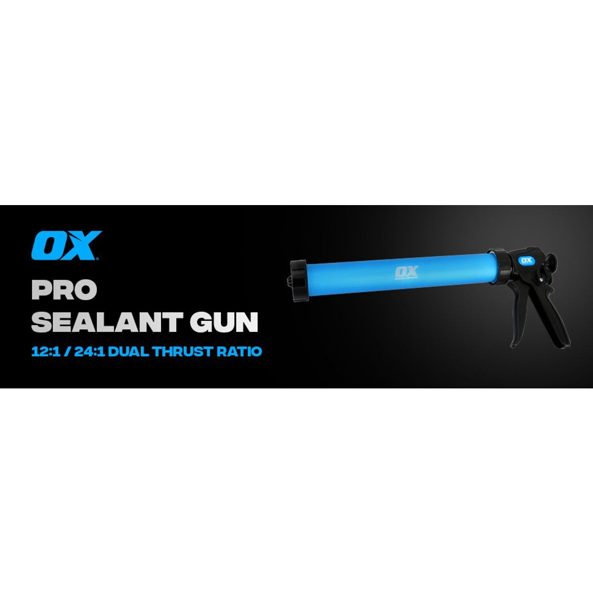 OX Pro Sealant Gun - Dual Thrust | 15" / 380mm | 20-Ounce OX-P045560