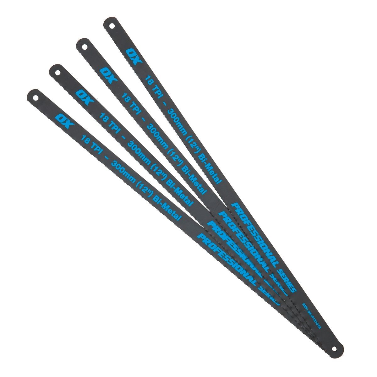 OX 12" Hacksaw Blades 18 TPI Pack 4 OX-P131318