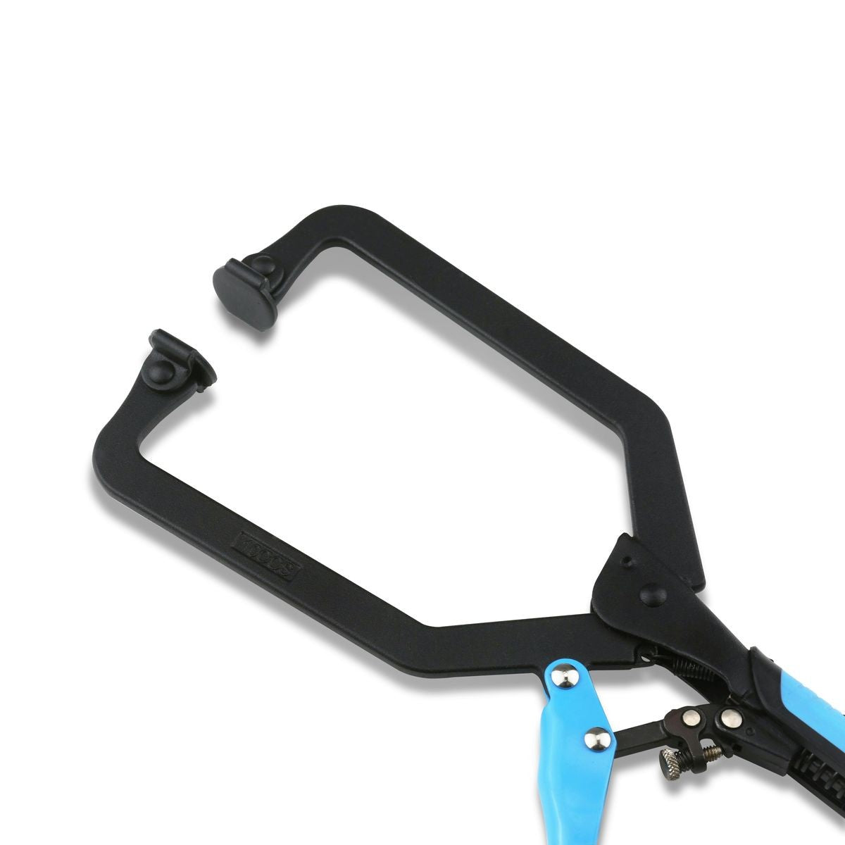 OX Auto Adjust 10-Inch Long Reach C Clamp With Swivel Pad - Gripped OX-P204502