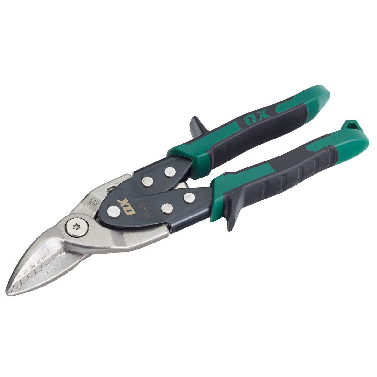 OX Heavy Duty Aviation Snips Right Handed (Green) OX-P232802