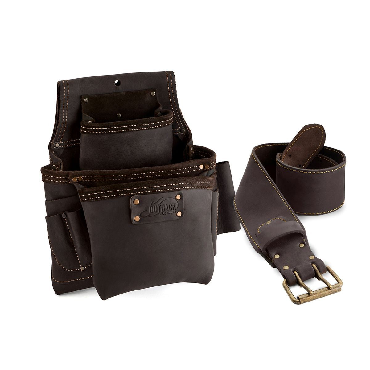 OX Pro 3-Inch Oil Tanned Leather Tool Belt - XX-Large 42" to 53" OX-P263305