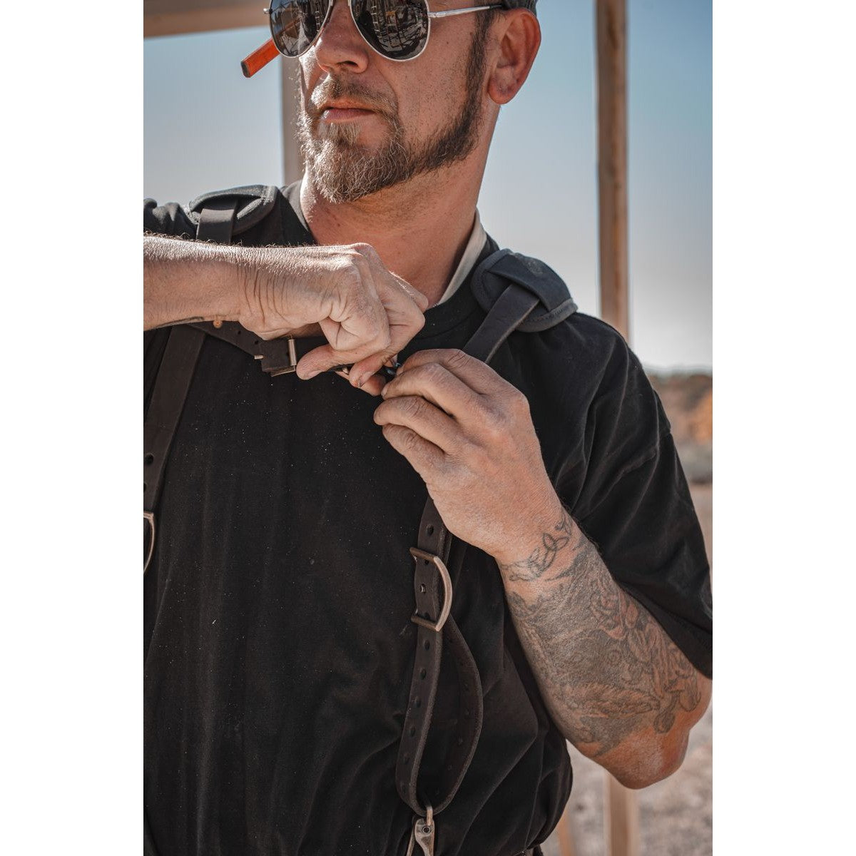 OX Pro Oil Tanned Suspenders OX-P263501