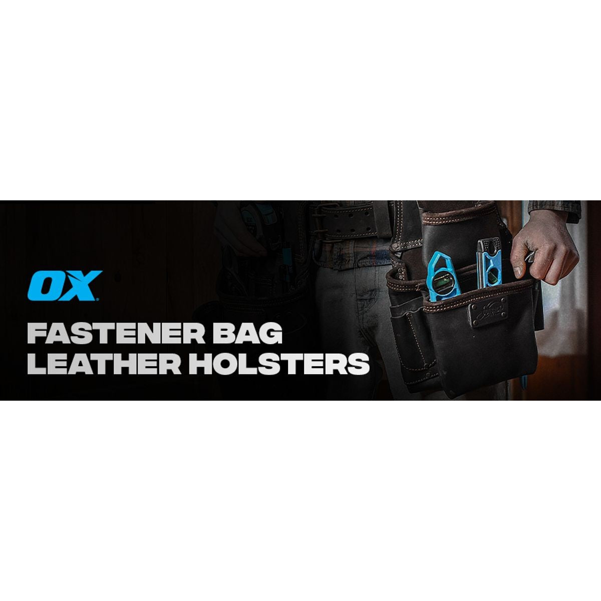 OX Fastener Bag, Oil-Tanned Leather, 3 Pouch OX-P263503