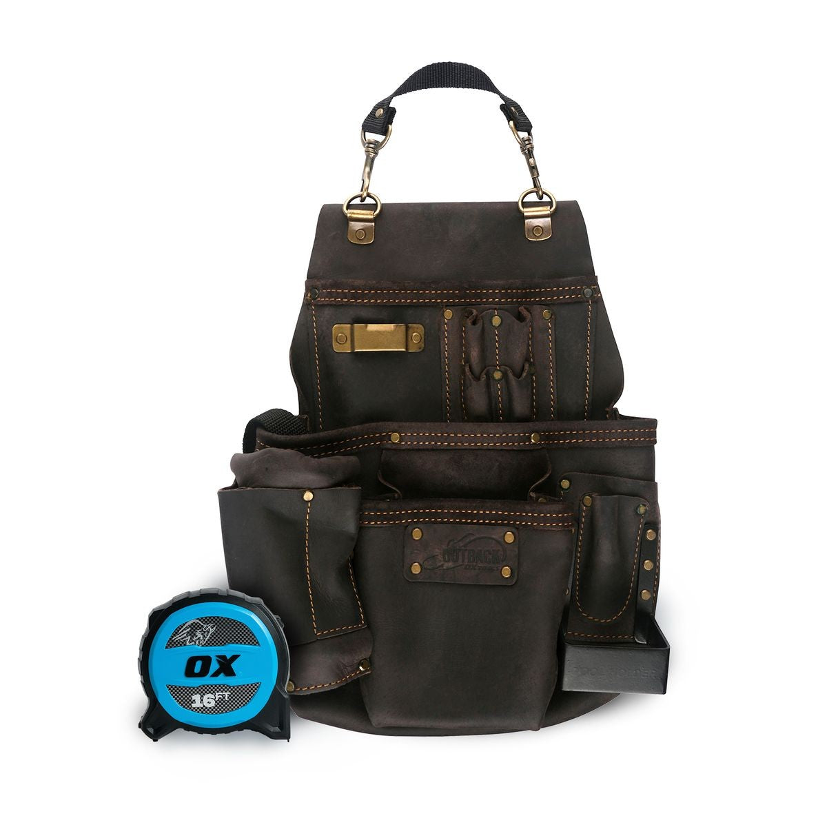OX Pro Oil Tanned 14 Pocket Top Grain Pouch with Air Gun Holder OX-P263514