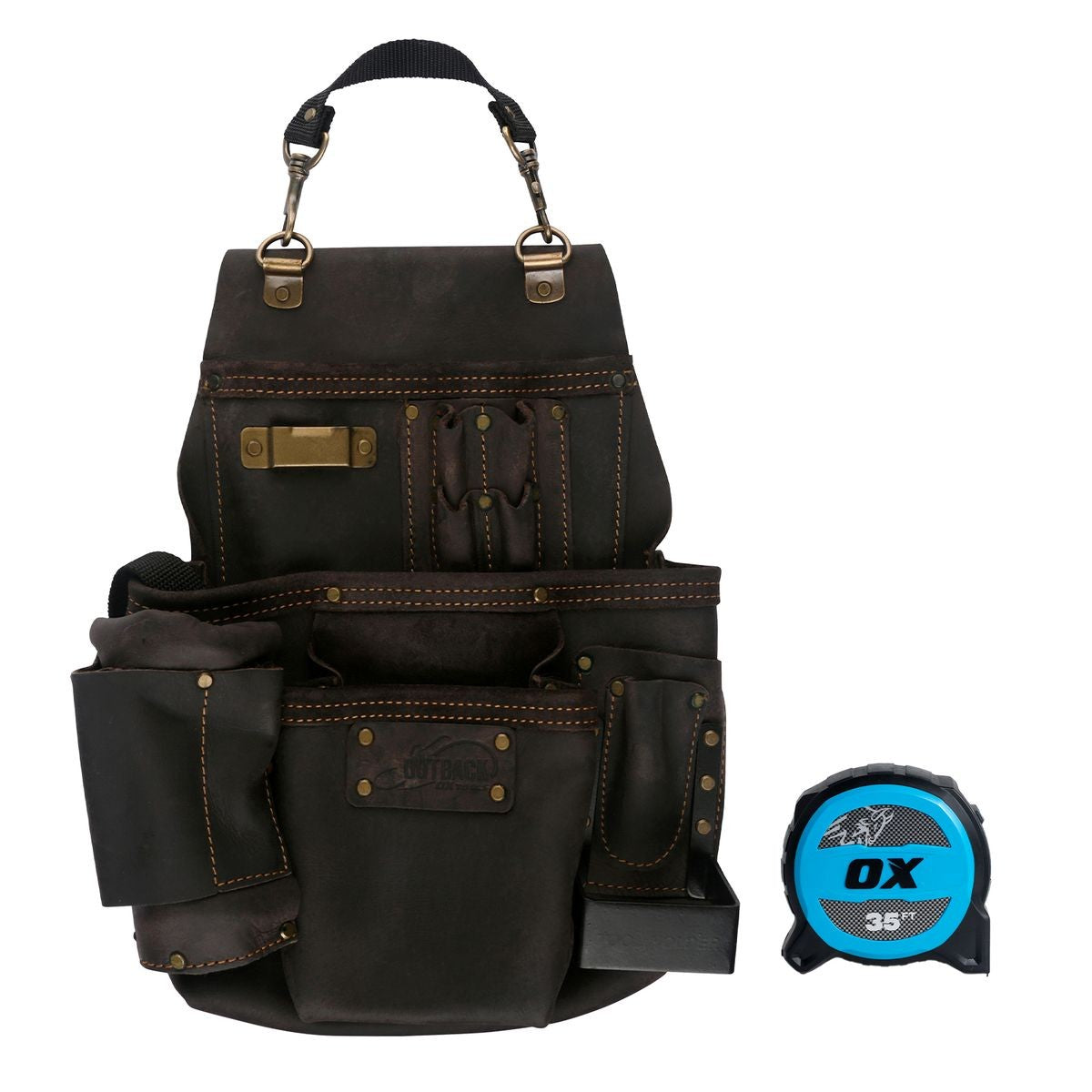 OX Pro Oil Tanned 14 Pocket Top Grain Pouch with Air Gun Holder OX-P263514