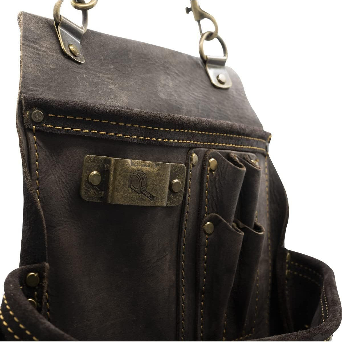 OX Pro Oil Tanned 14 Pocket Top Grain Pouch with Air Gun Holder OX-P263514