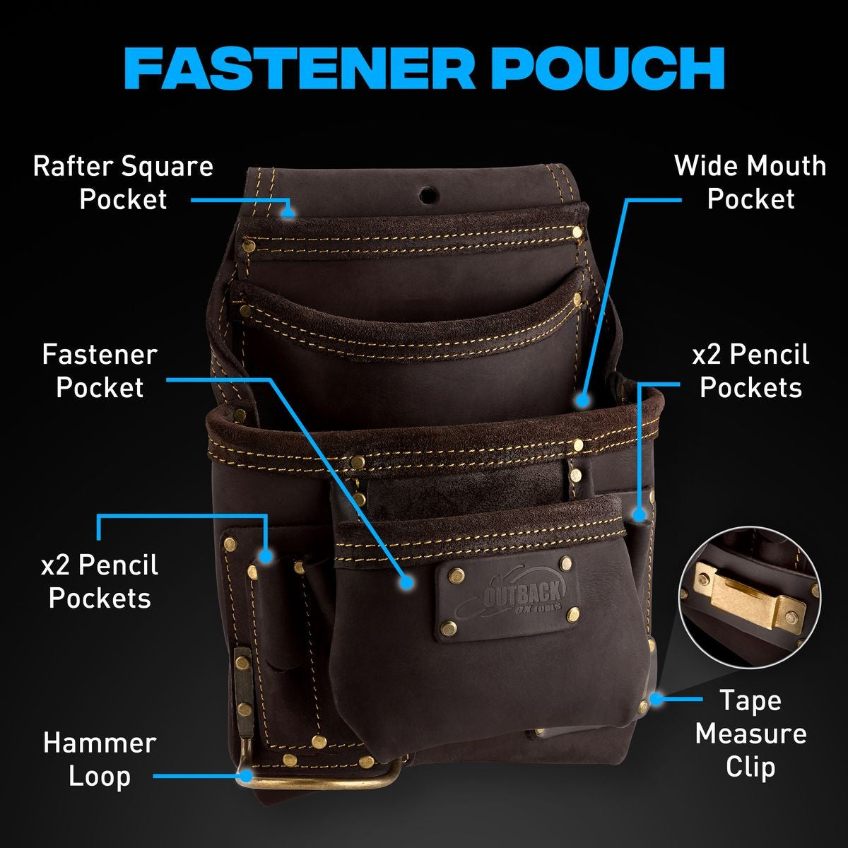 OX Framer’s Tool Rig - Oil Tanned Top Grain Leather OX-P263605