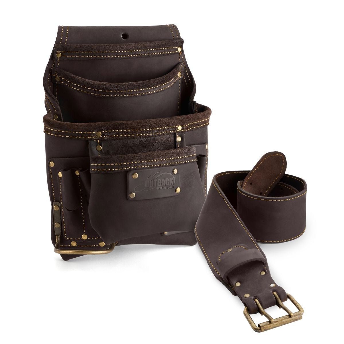 OX 10-Pocket Tool/Fastener Pouch, Oil-Tanned Leather OX-P263701