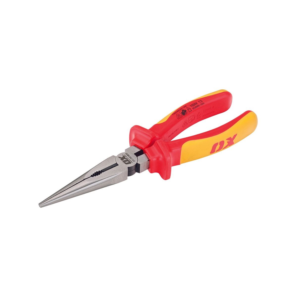 OX VDE Long Nose Pliers - 200mm (8") OX-P323820