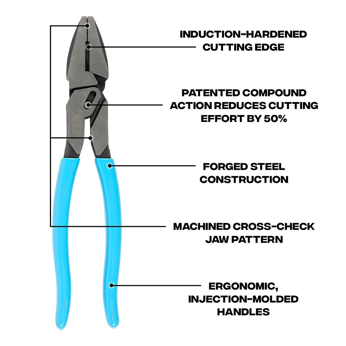OX MaxForce Linesman Pliers OX-P327401