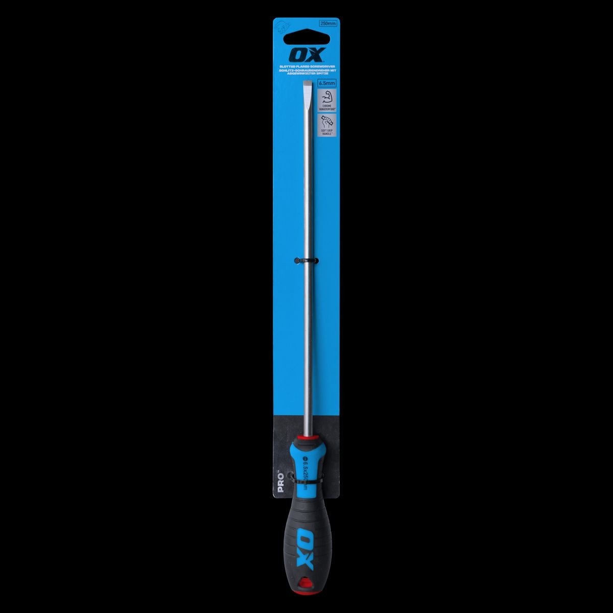 OX Slotted Parallel Screwdriver 250x6.5mm OX-P362425