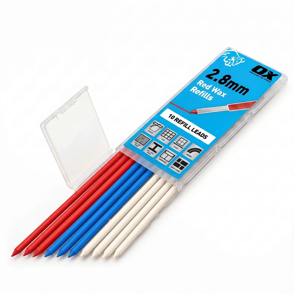 OX Pro Tuff Carbon Pencil Leads - Tile Lead | 10-Pack OX-P503204