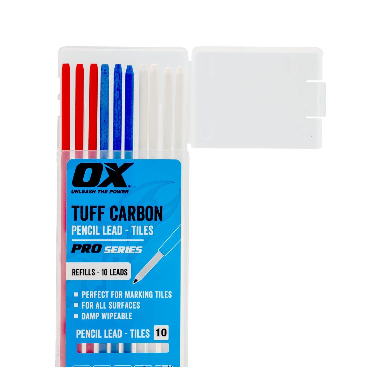 OX Pro Tuff Carbon Pencil Leads - Tile Lead | 10-Pack OX-P503204