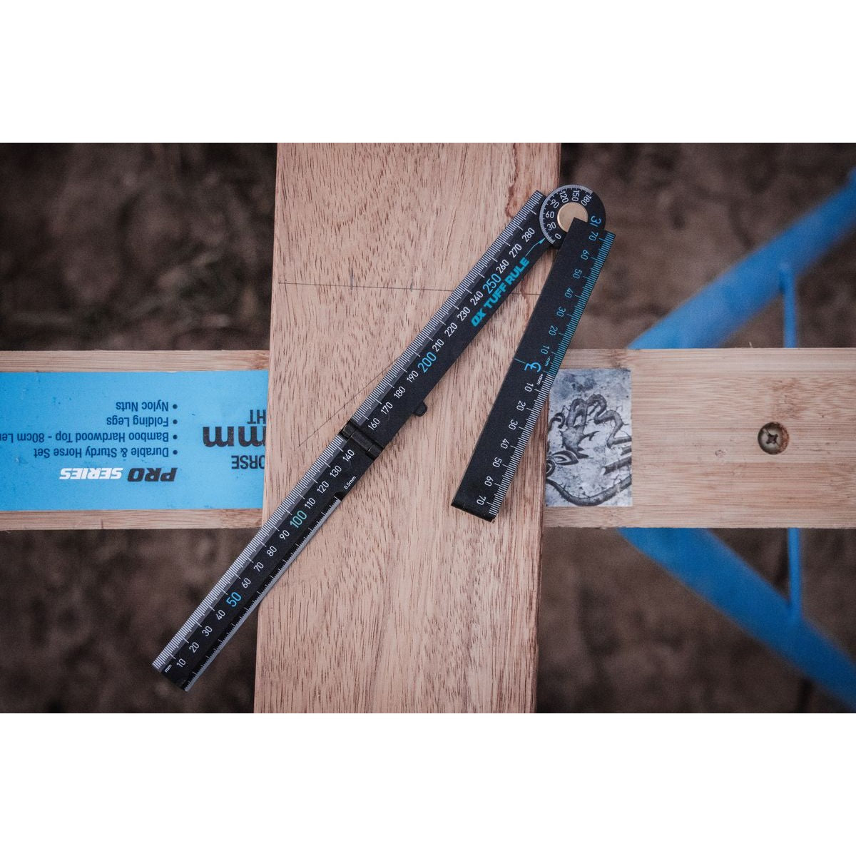 OX Pro Metric Tuff Rule - Black | 600mm OX-P507206
