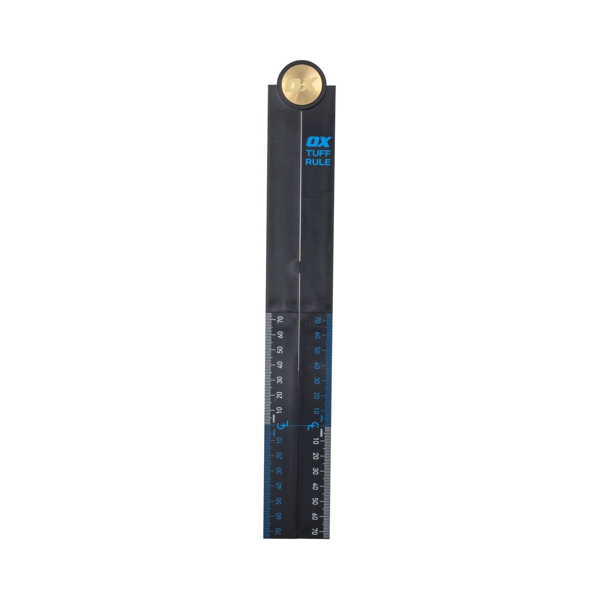 OX Pro Metric Tuff Rule - Black | 600mm OX-P507206
