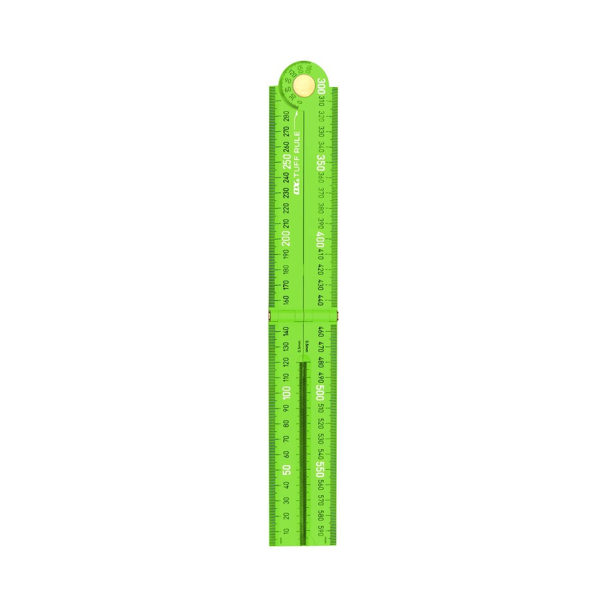 OX Pro Metric Tuff Rule - Green | 600mm OX-P507226