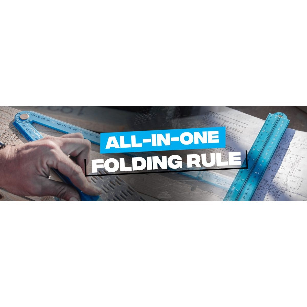 OX Pro Metric Tuff Rule - Cyan | 600mm OX-P507236
