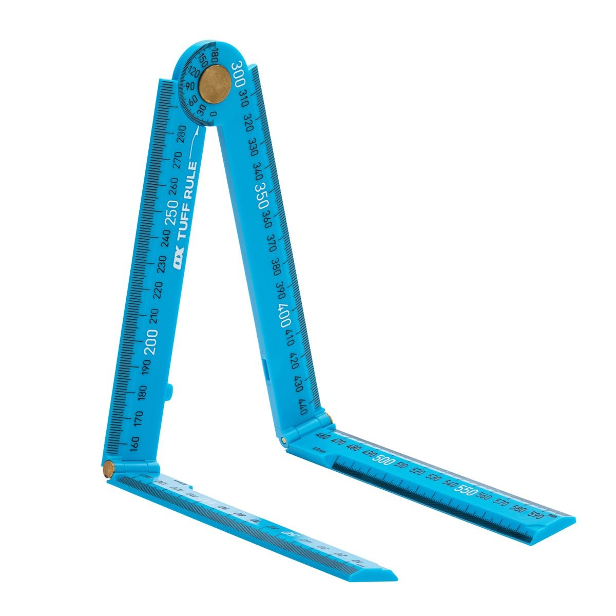 OX Pro Metric Tuff Rule - Cyan | 600mm OX-P507236