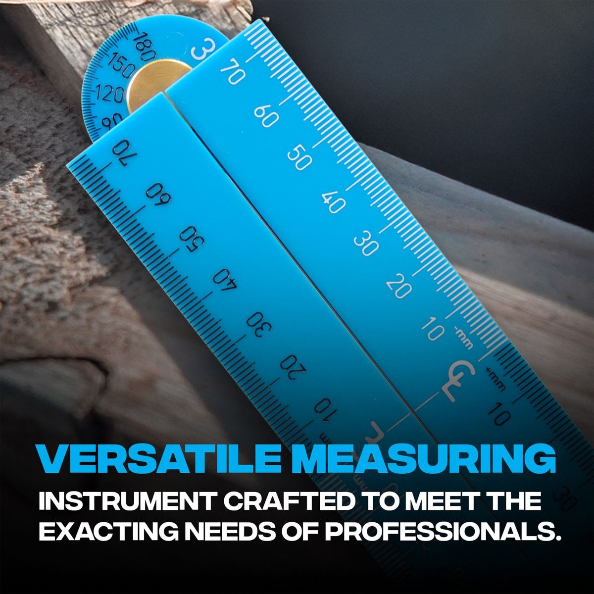 OX Pro Metric Tuff Rule - Cyan | 600mm OX-P507236
