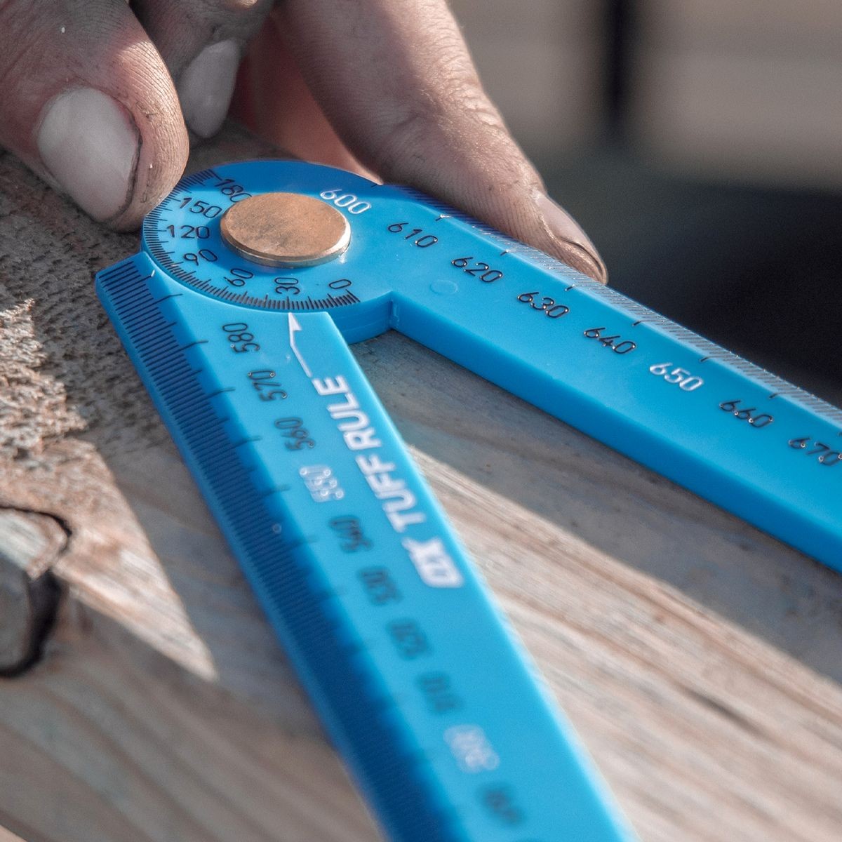 OX Pro Metric Tuff Rule - Cyan | 600mm OX-P507236