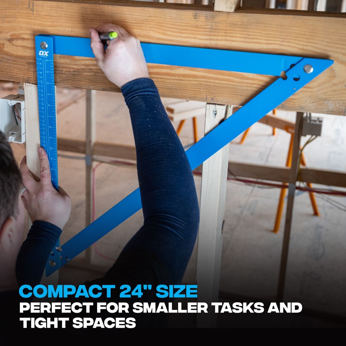 OX Aluminium Folding Square – 600mm / 24 Inch OX-P508706