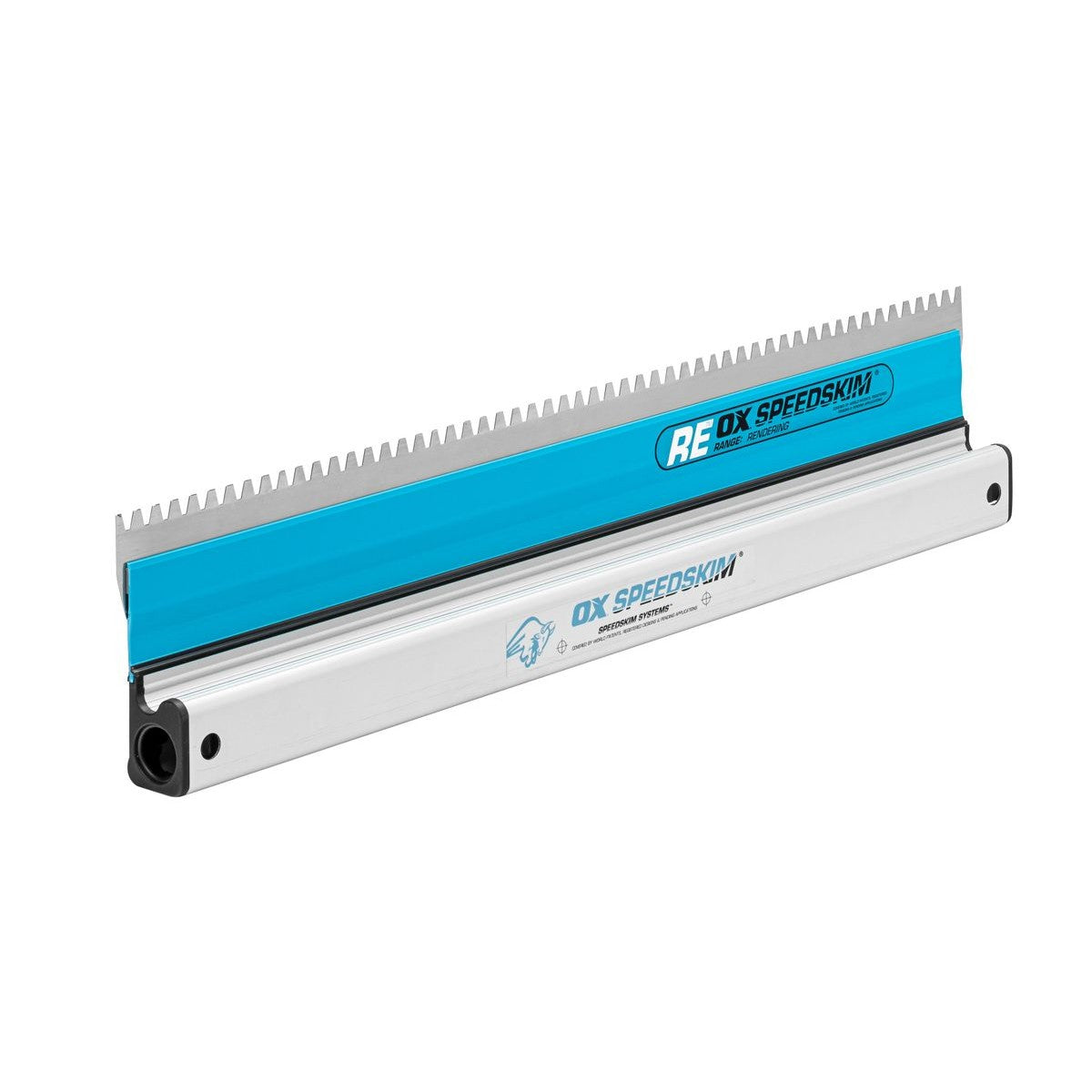 OX Speedskim Stainless Steel Notched Rendering Rule - RE600mm OX-P534260