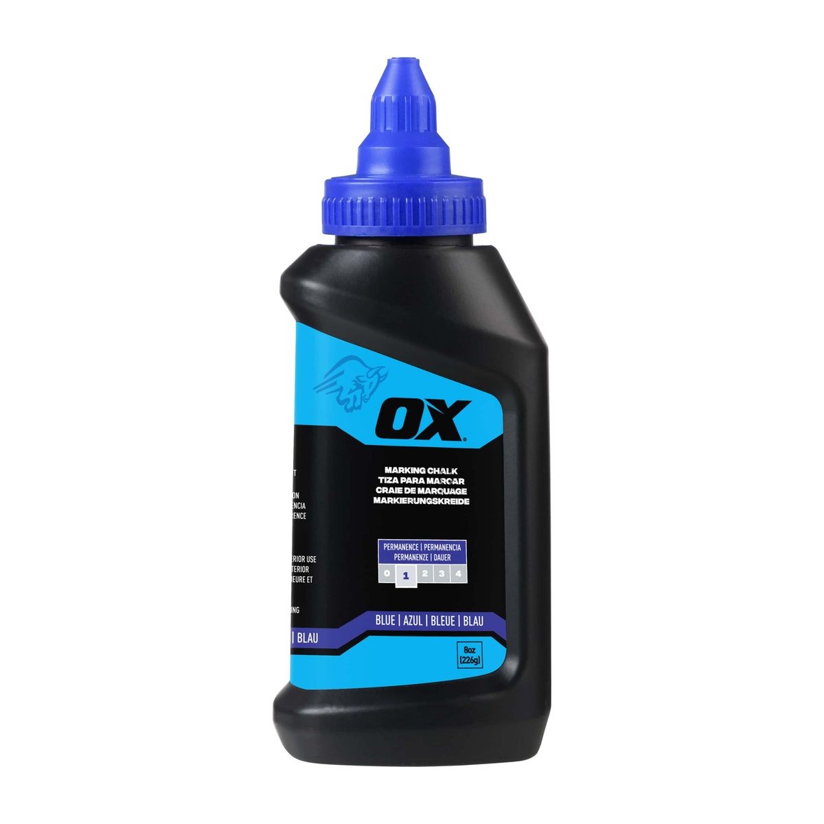 OX 8-Ounce Standard Blue Marking Chalk - Permanence 1 OX-P630802