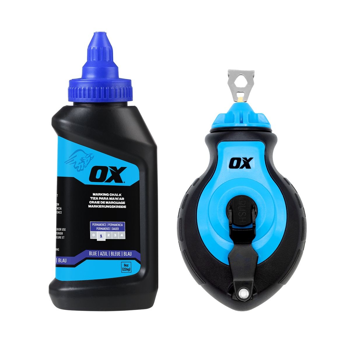 OX 8-Ounce Standard Blue Marking Chalk - Permanence 1 OX-P630802