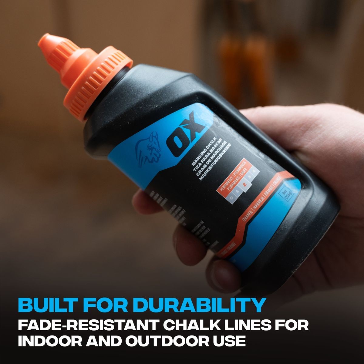 OX 8-Ounce Hi-Visibility Orange Marking Chalk - Permanence 2 OX-P630803