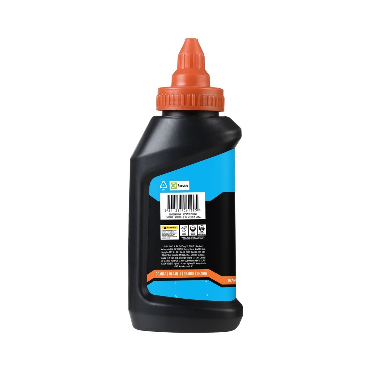 OX 8-Ounce Hi-Visibility Orange Marking Chalk - Permanence 2 OX-P630803