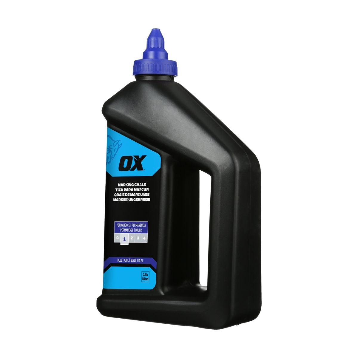 OX 40-ounce/2.5-Pound Standard Blue Marking Chalk - Permanence 1 OX-P630808