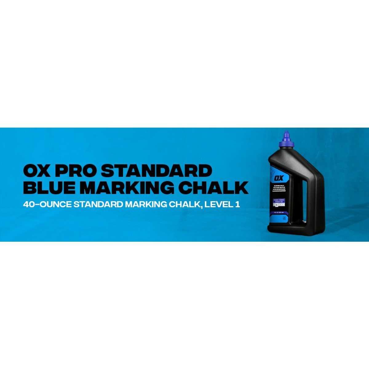 OX 40-ounce/2.5-Pound Standard Blue Marking Chalk - Permanence 1 OX-P630808