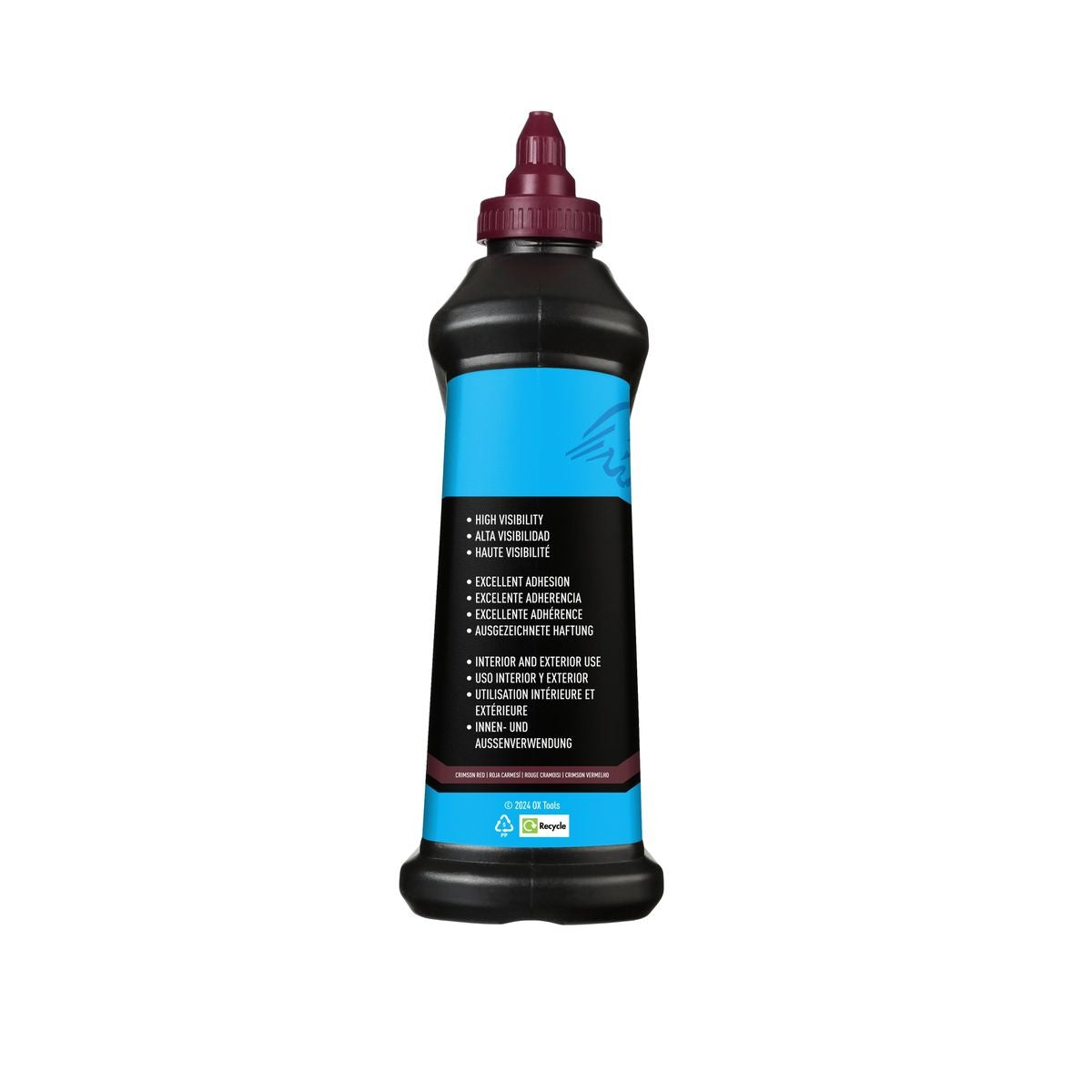 OX 40-ounce/2.5-Pound Hi-Permanence Crimson Red Marking Chalk - Permanence 4 OX-P630810