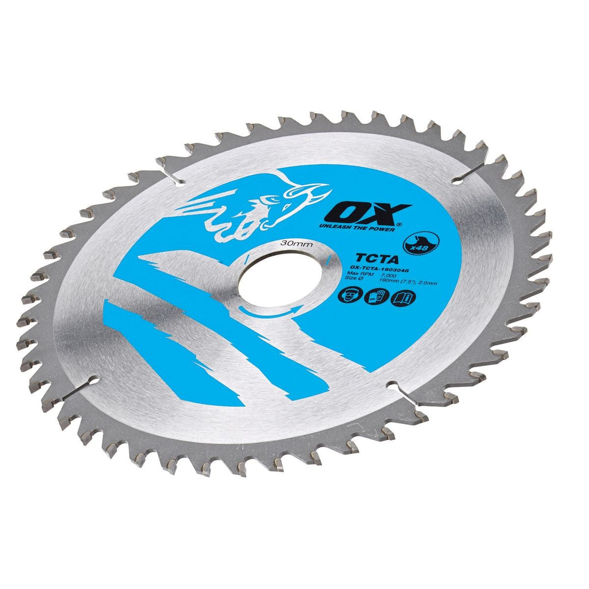 OX Alu/Plastic/Laminate Cutting Circular Saw Blade 190/30mm OX-TCTA-1903048