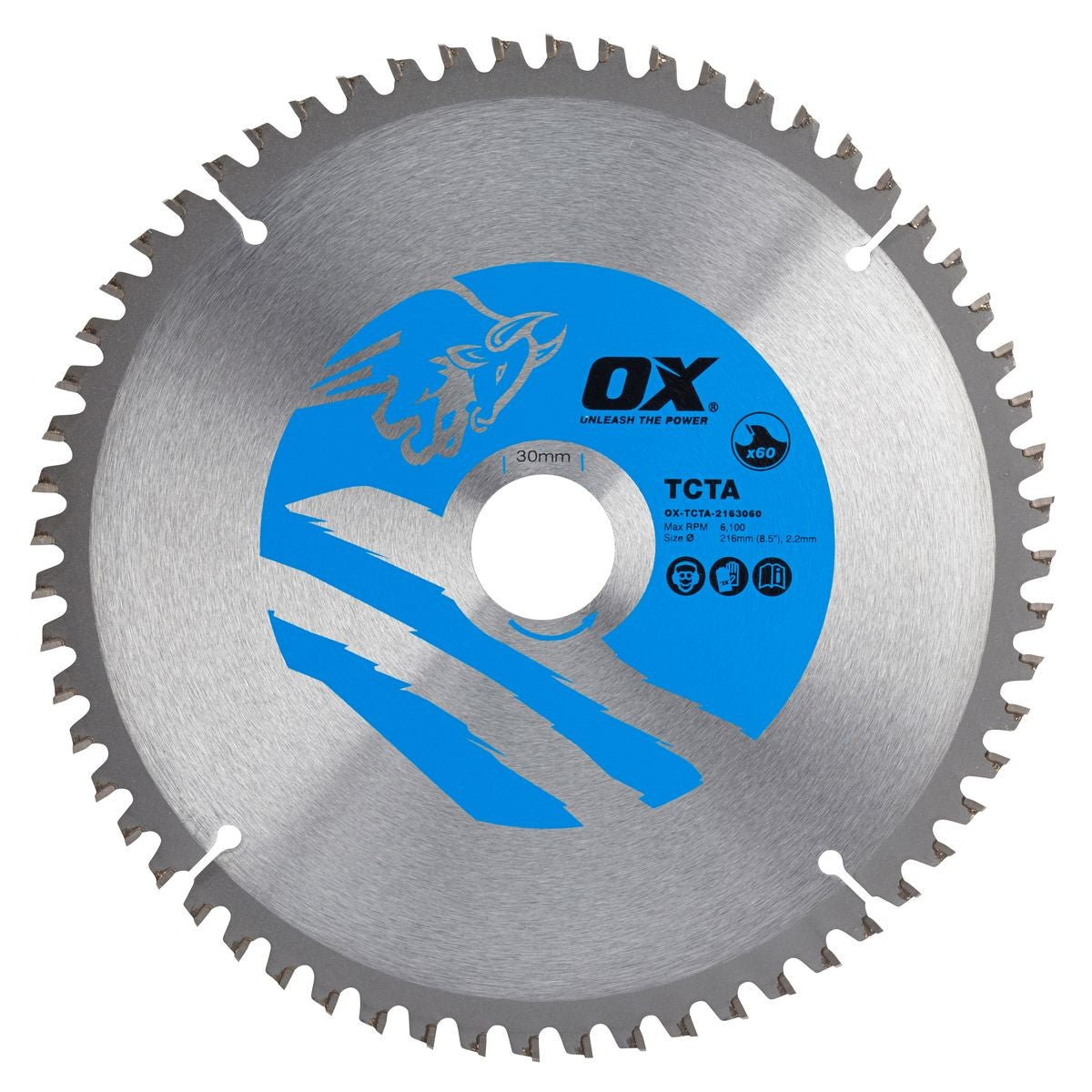 OX Alu/Plastic/Laminate Cutting Circular Saw Blade 216/30mm OX-TCTA-2163060
