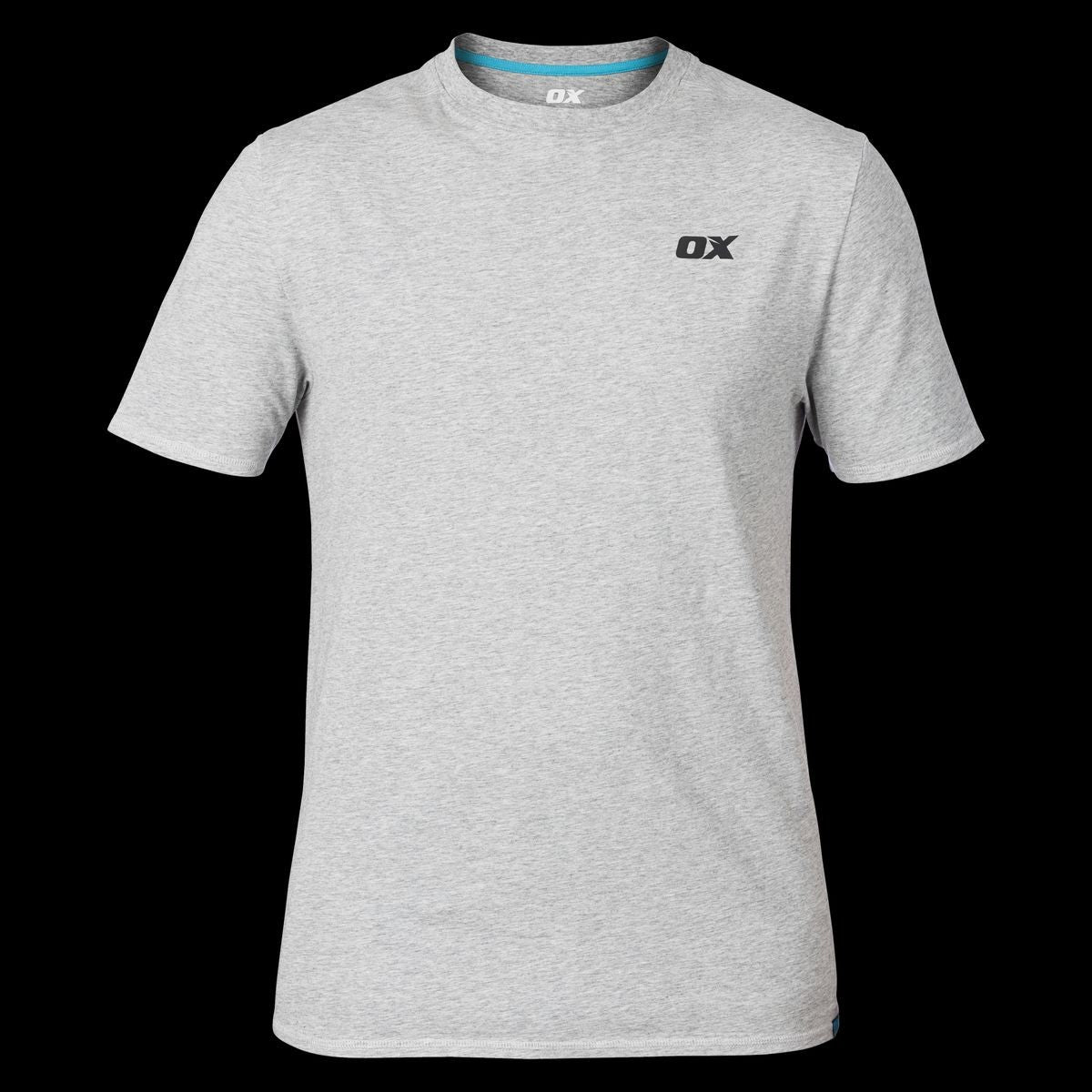 OX Classic Crew Neck T Shirt - Grey Marl - Large OX-W554704