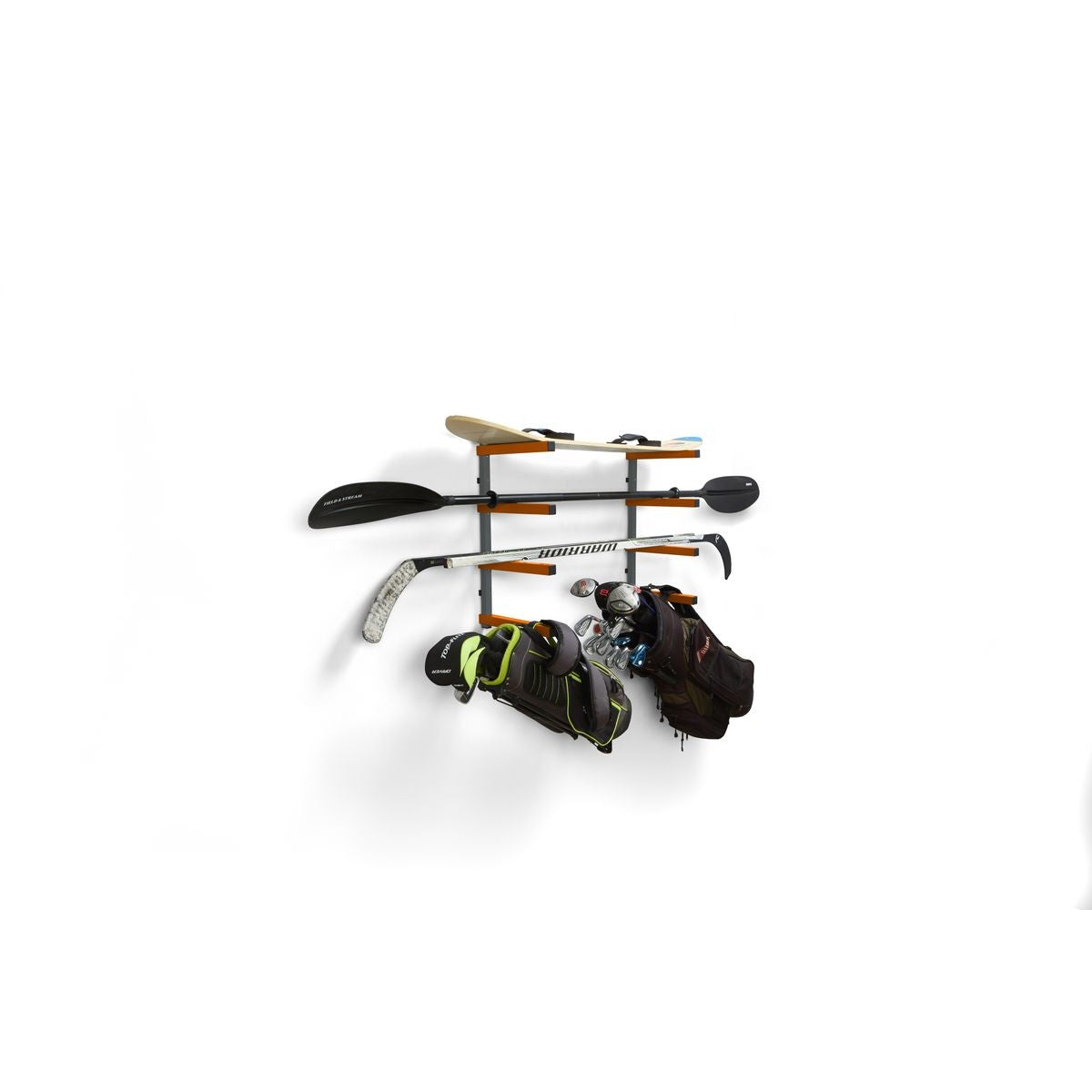 BORA Wall Rack 4 Level Orange/Gray - Color Box PBR-0410