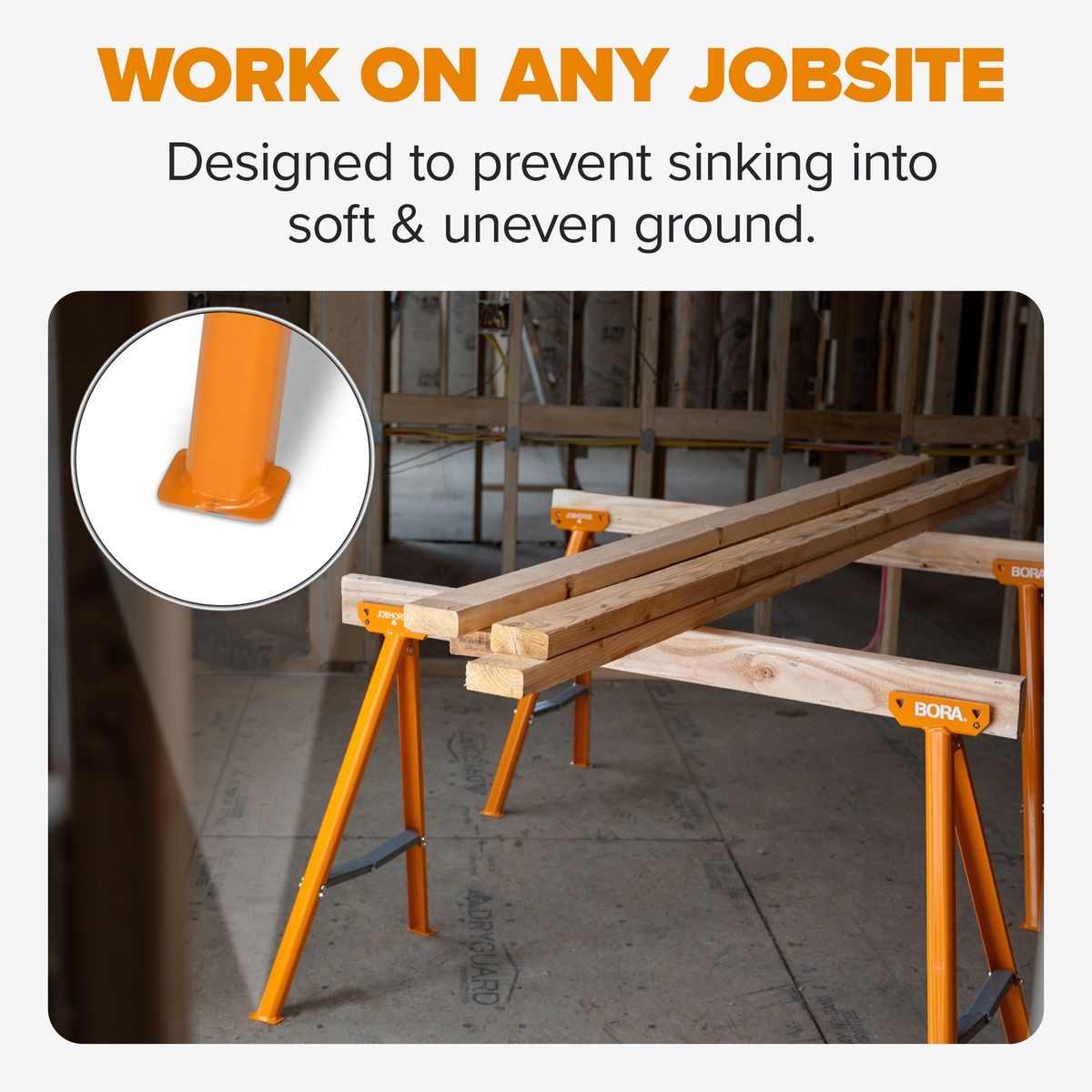 BORA Jobhorse Sawhorse Brackets PM-3310