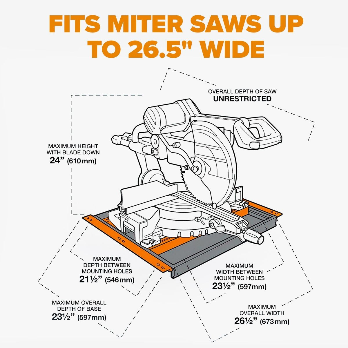 BORA Portacube STR Miter Saw Workstation PM-8000