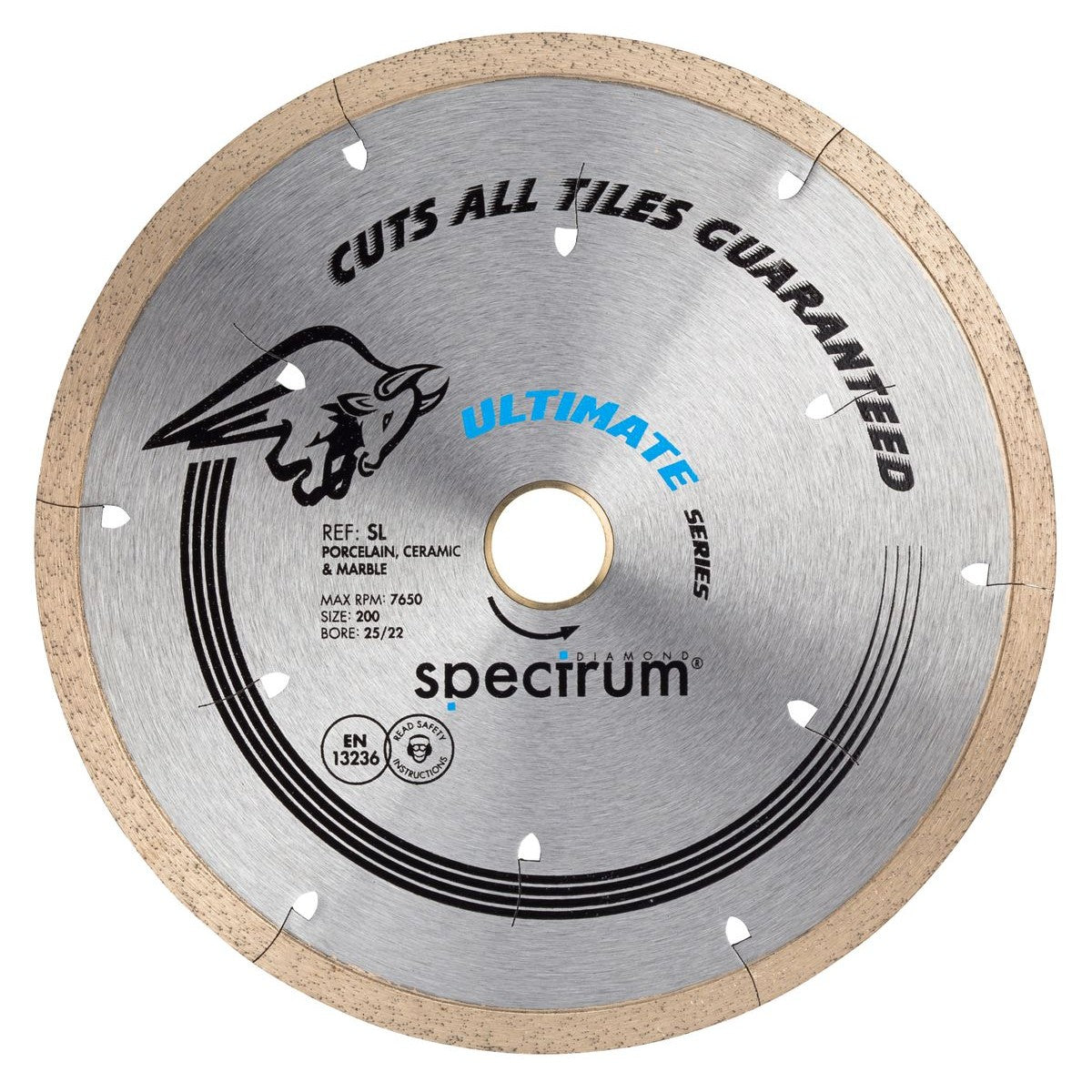 OX Pro Dia Blade - All Tiles Guaranteed - 200/25.4/22.23mm SL200/25/22
