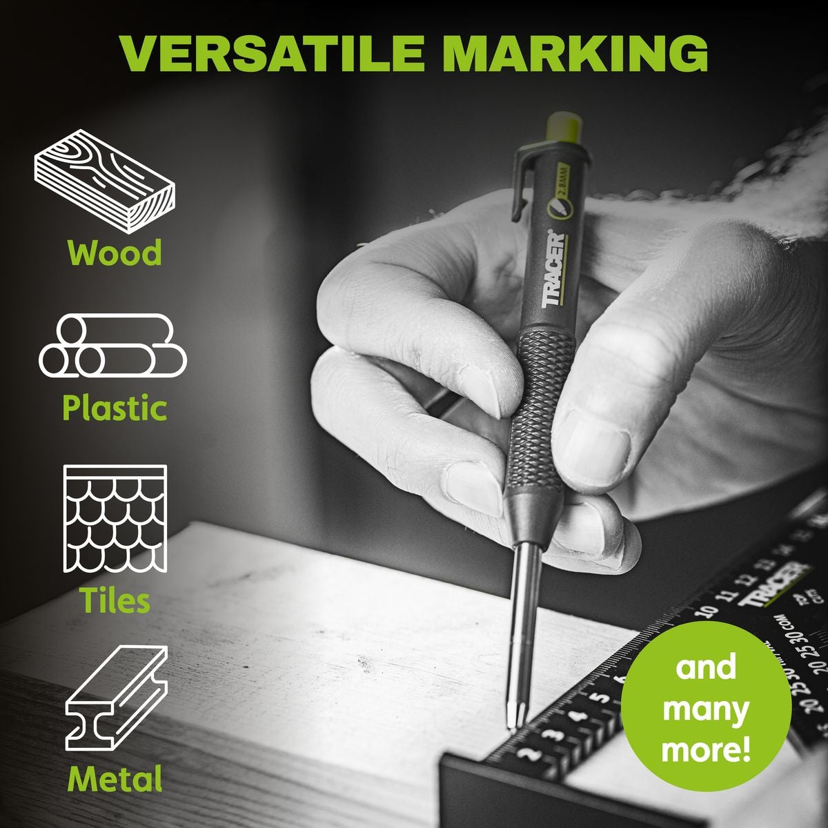 TRACER 3pc Pencil Marking Kit - 1.3mm, 2.8mm, 5.2mm TPK3