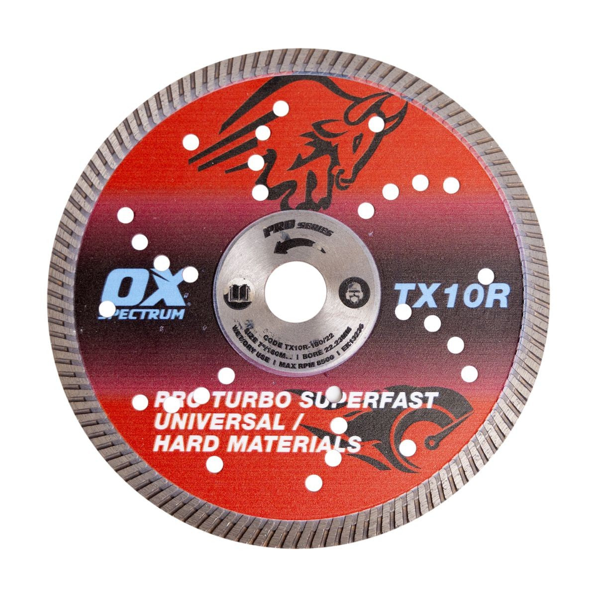 OX Pro Turbo Dia Blade - Multi-Steel - 180/22.23mm TX10R-180/22
