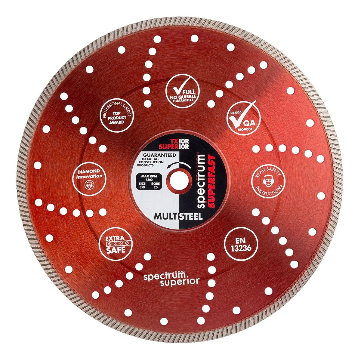 OX Pro Turbo Dia Blade - Multi-Steel - 350/25.4mm TX10R-350/25
