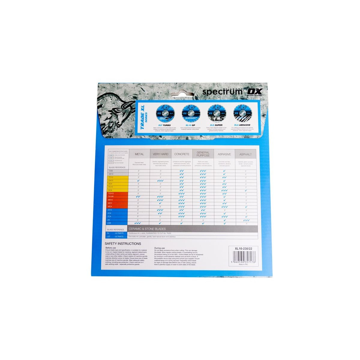 OX Trade XL-10 Segmented Diamond Blade - General Purpose - 230/22.23mm XL10-230/22