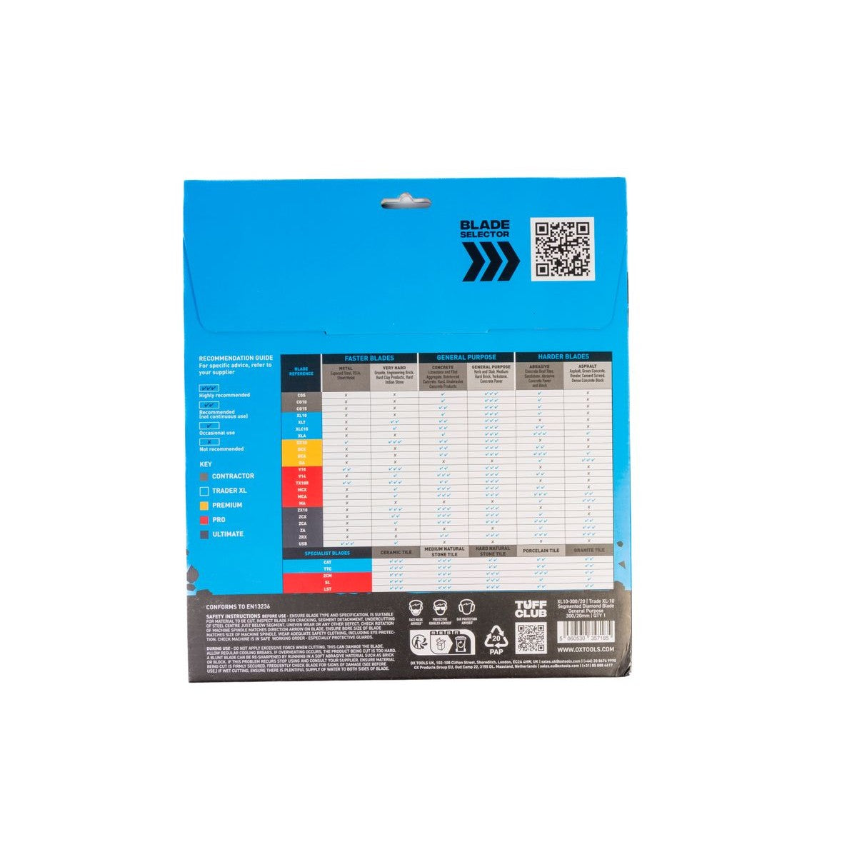 OX Trade XL-10 Segmented Diamond Blade - General Purpose - 300/20mm XL10-300/20