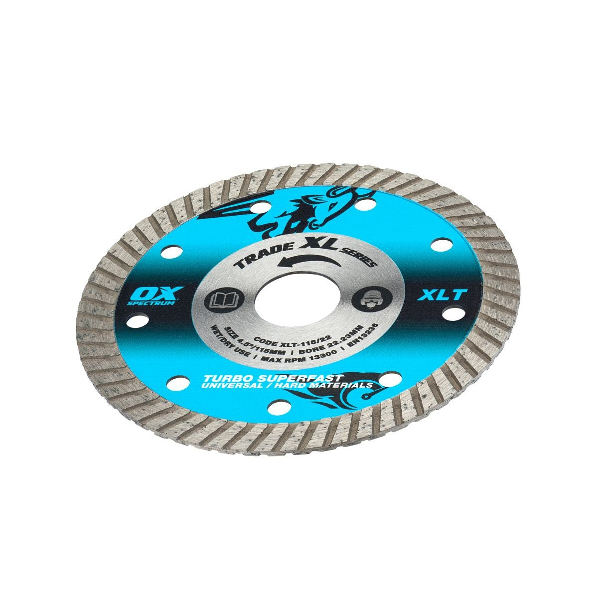 OX Trade XL Turbo Diamond Blade - Universal & GP - 115/22.23mm XLT-115/22